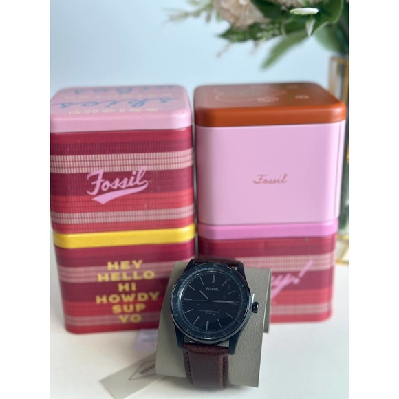 FOSSIL BQ2666 Sullivan Solar-Powered Brown Leather Watch - Picture 1 of 7